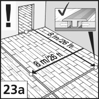 Piktogramm - Laminat verlegen Dehnungsfugen